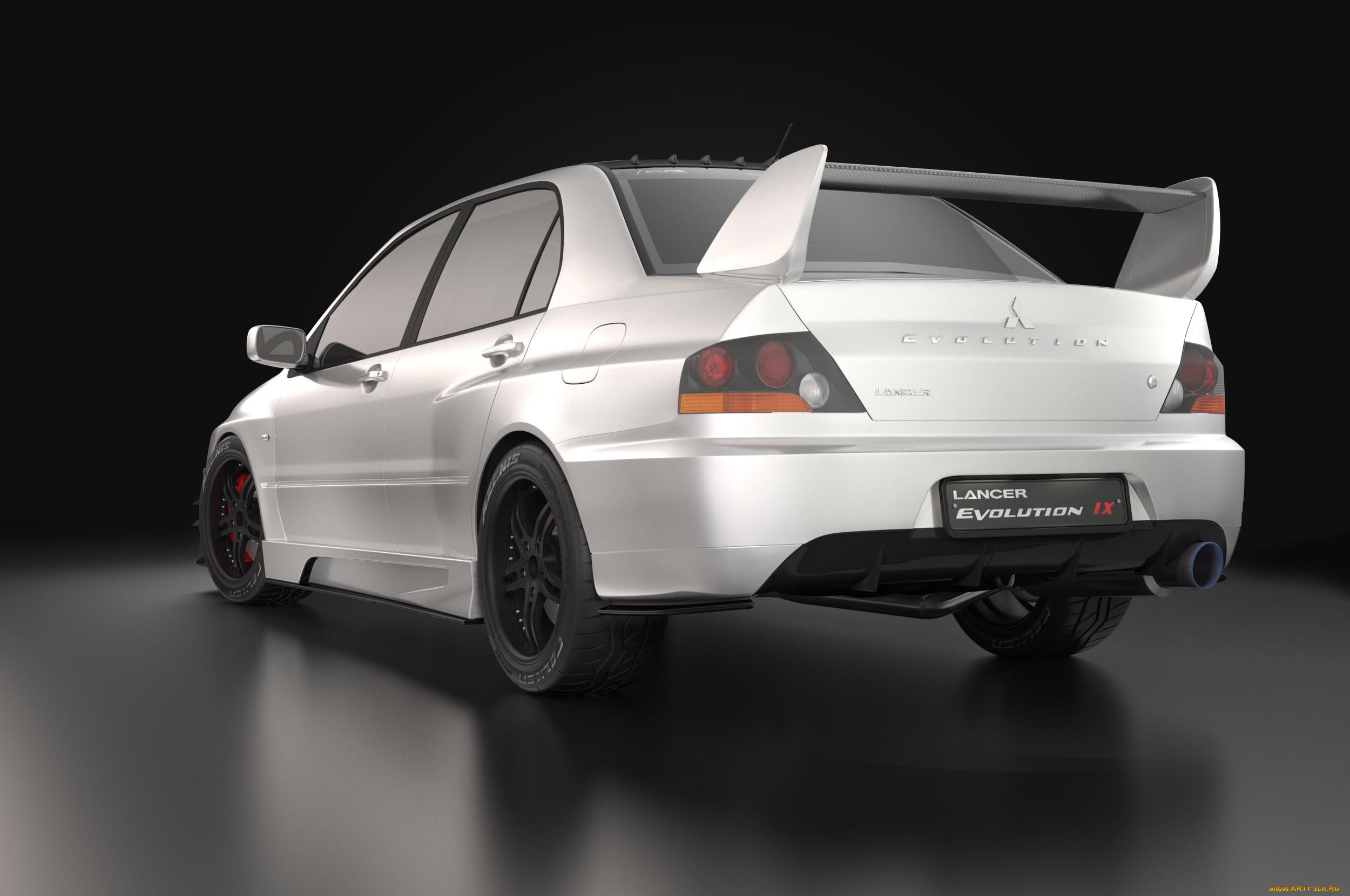 lancer evolution ix, , 3, silver, lancer, evolution, tuning, 3d